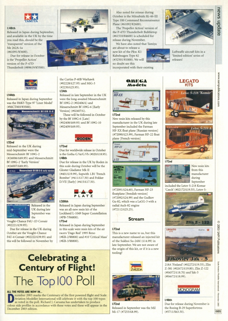 Scale Aviation Modeller International 2003-11